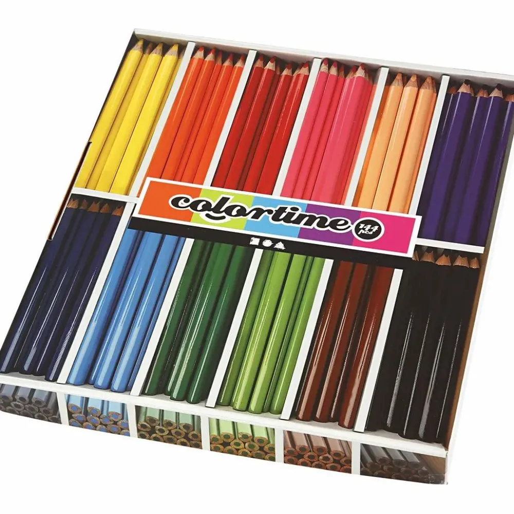Hot Creativ Company Farveblyanter - Jumbo, 144 stk