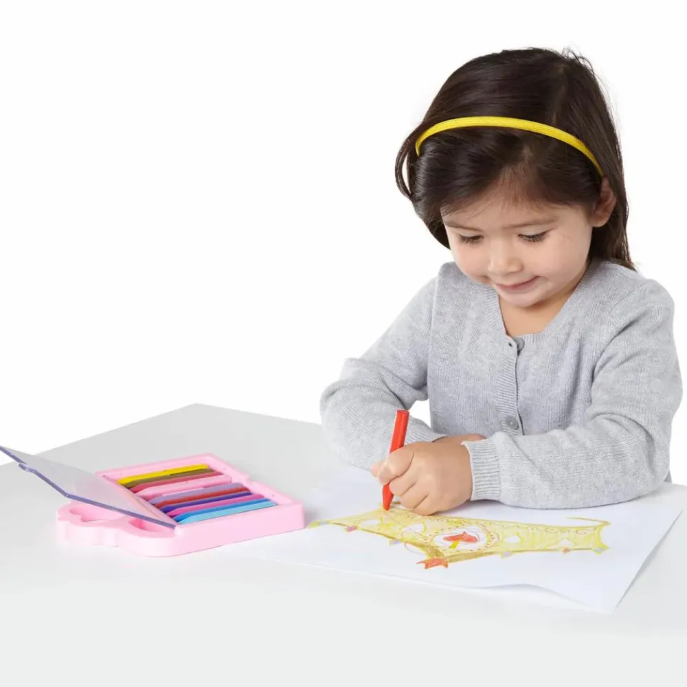 Sale Melissa & Doug Farvekridt i hjerteæske, 12 stk