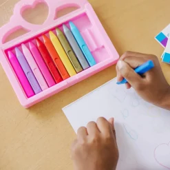 Sale Melissa & Doug Farvekridt i hjerteæske, 12 stk