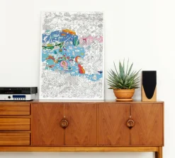 Farvelægningsplakat - Alt godt fra havet