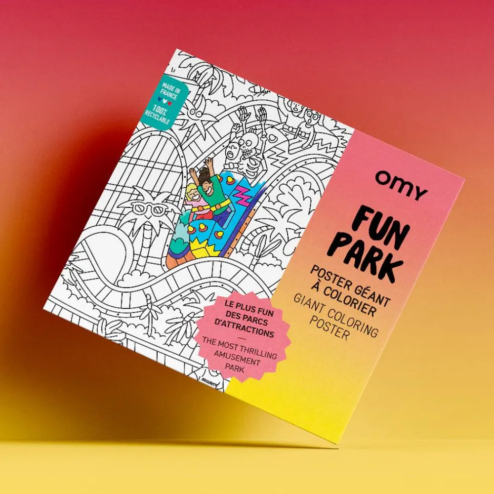 Farvelægningsplakat - Forlystelsespark