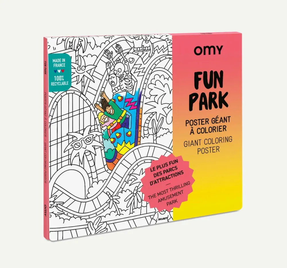 Farvelægningsplakat - Forlystelsespark