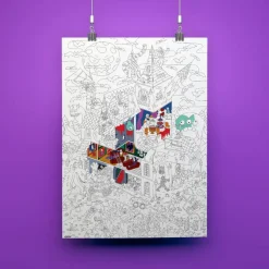 Farvelægningsplakat - Gys & gru