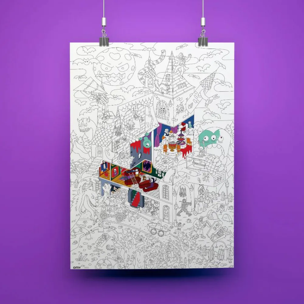 Farvelægningsplakat - Gys & gru