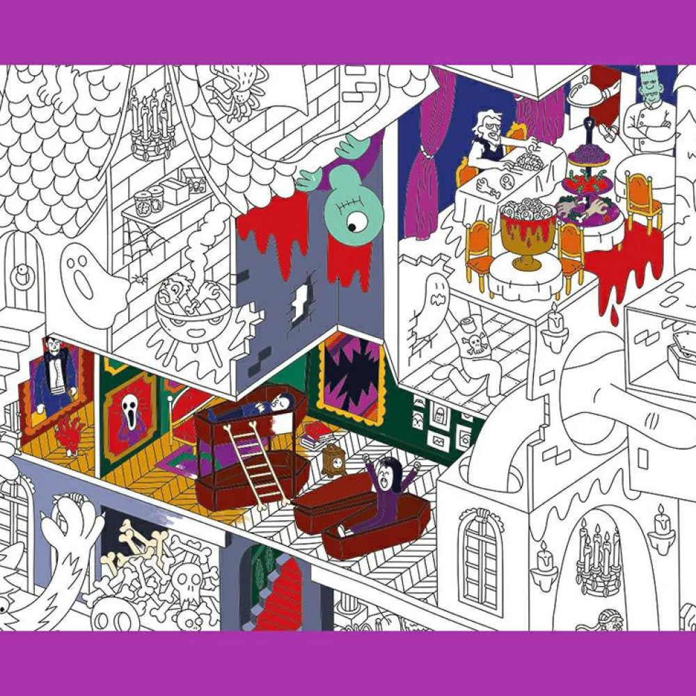 Farvelægningsplakat - Gys & gru