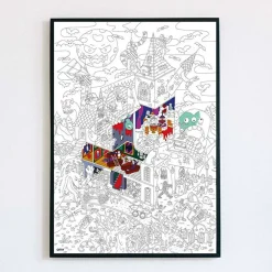 Farvelægningsplakat - Gys & gru