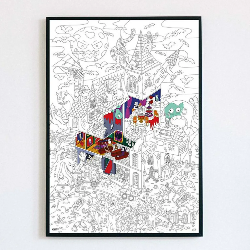 Farvelægningsplakat - Gys & gru