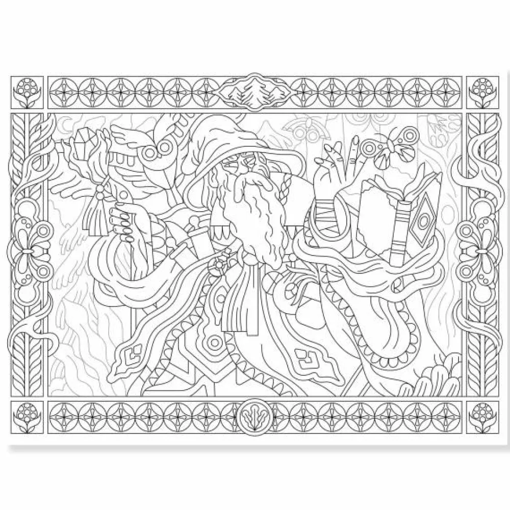 Djeco Farvelægningsplakater - Helte, 3 stk