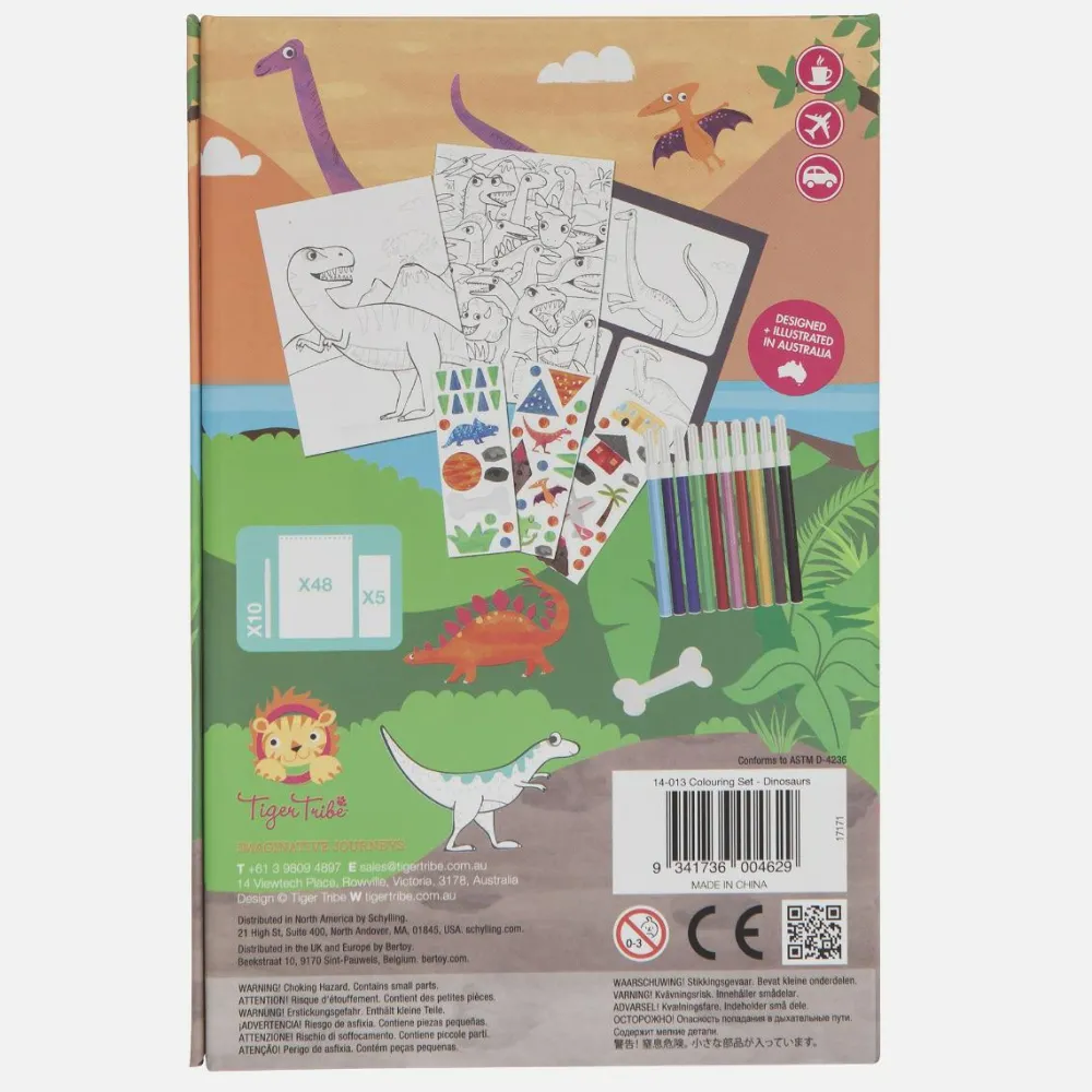 Sale Farvelægningssæt - Dinosaurer