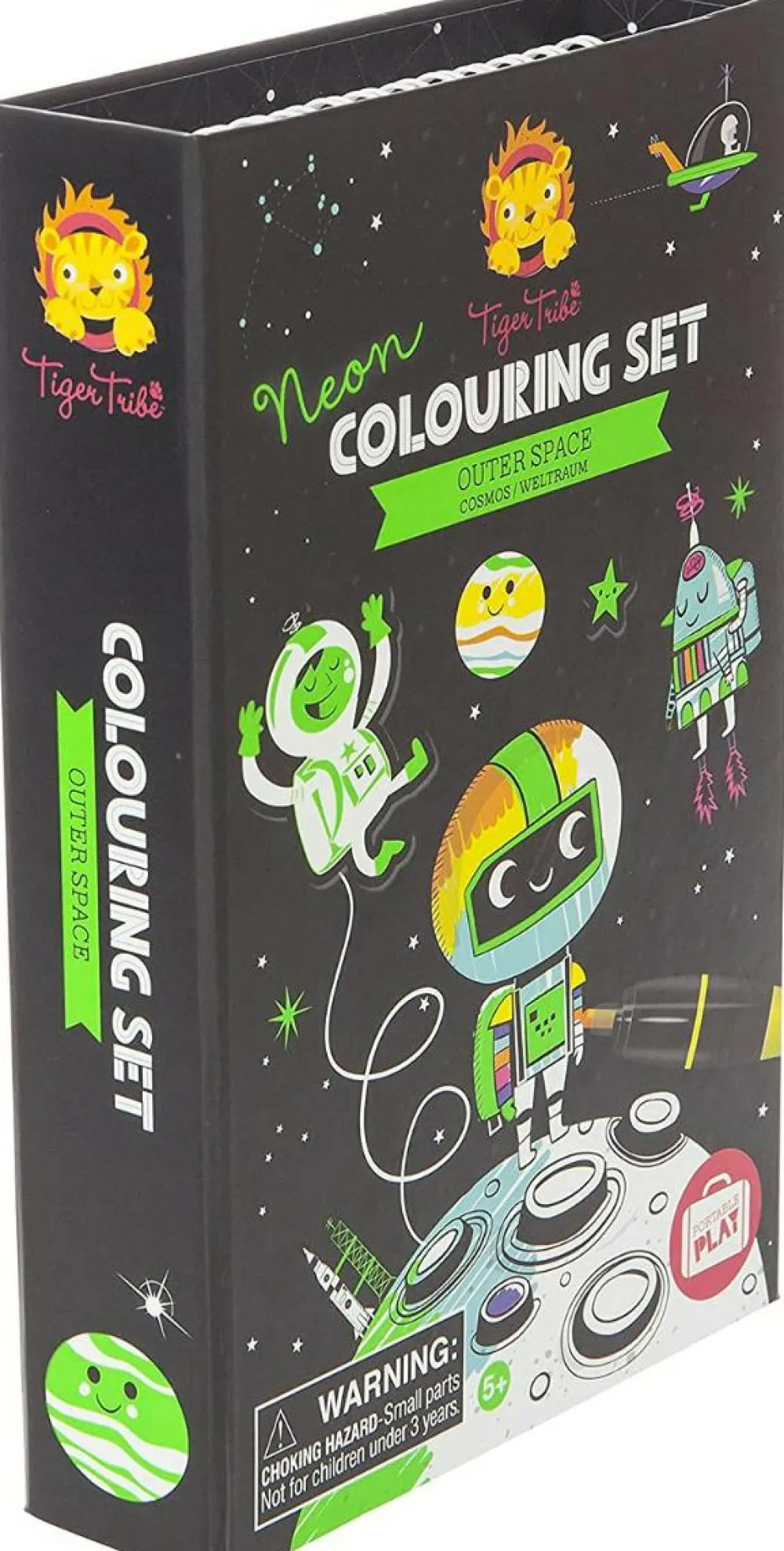 Farvelægningssæt: Neon - Det ydre rum