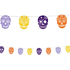 New Filtguirlande - Sugar Skulls, 100 cm