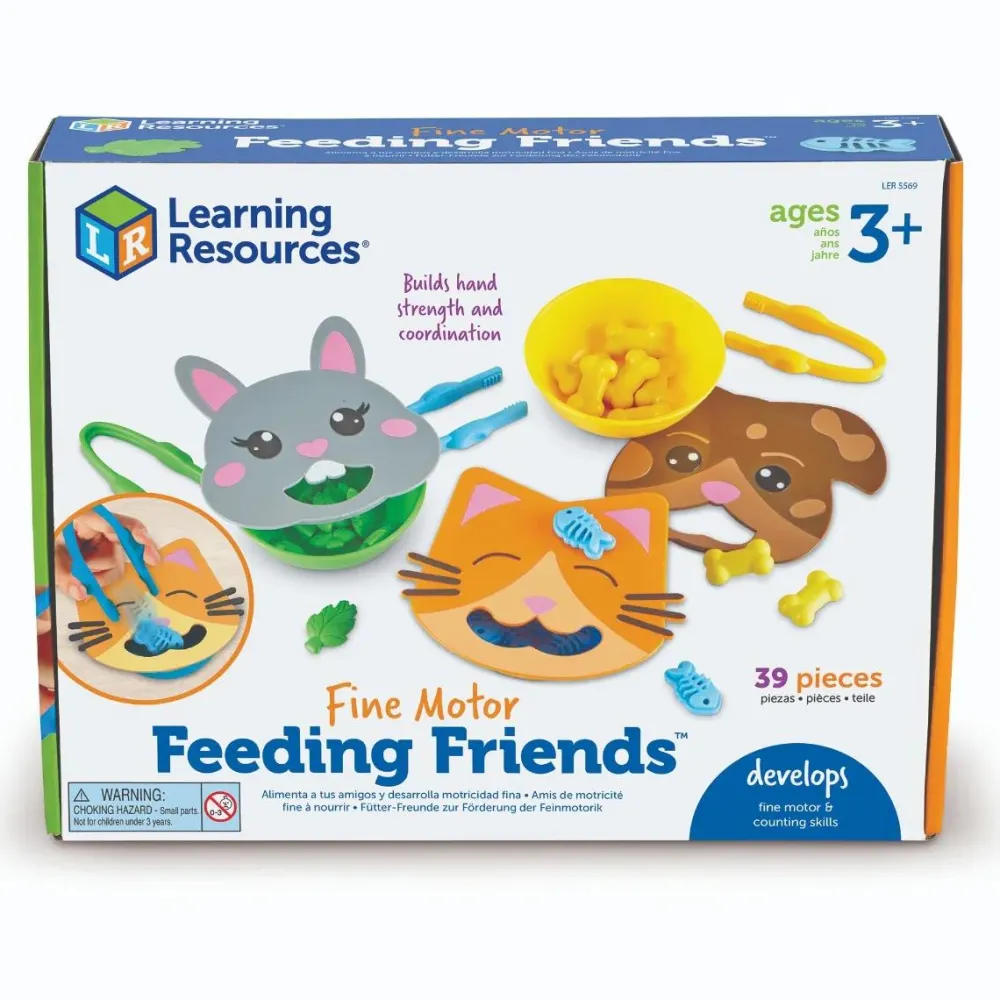 Outlet Learning Resources Finmotorisk læringsspil - Giv kæledyrene mad