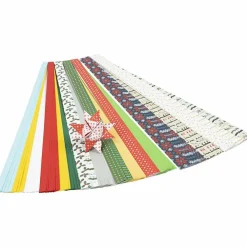 New Creativ Company Flet selv julestjerner - Mix, 168 strimler