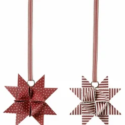 Online Creativ Company Flet selv julestjerner - Rød/hvid, 60 strimler