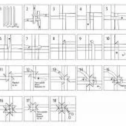 Clearance Creativ Company Flet selv julestjerner - Rød, 100 strimler