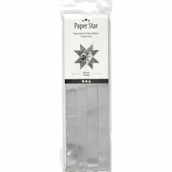 Sale Creativ Company Flet selv julestjerner - Sølv, 100 strimler