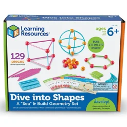 Discount Learning Resources Geometrisk byggesæt, 129 dele