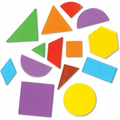 Clearance Learning Resources Geometriske former, transparente - 408 stk.