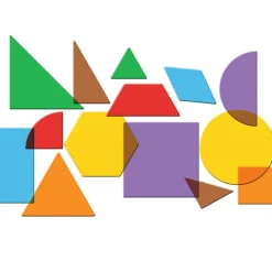 Clearance Learning Resources Geometriske former, transparente - 408 stk.