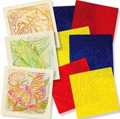 New Gnide plader m. tekstur - Insekter, 6 stk