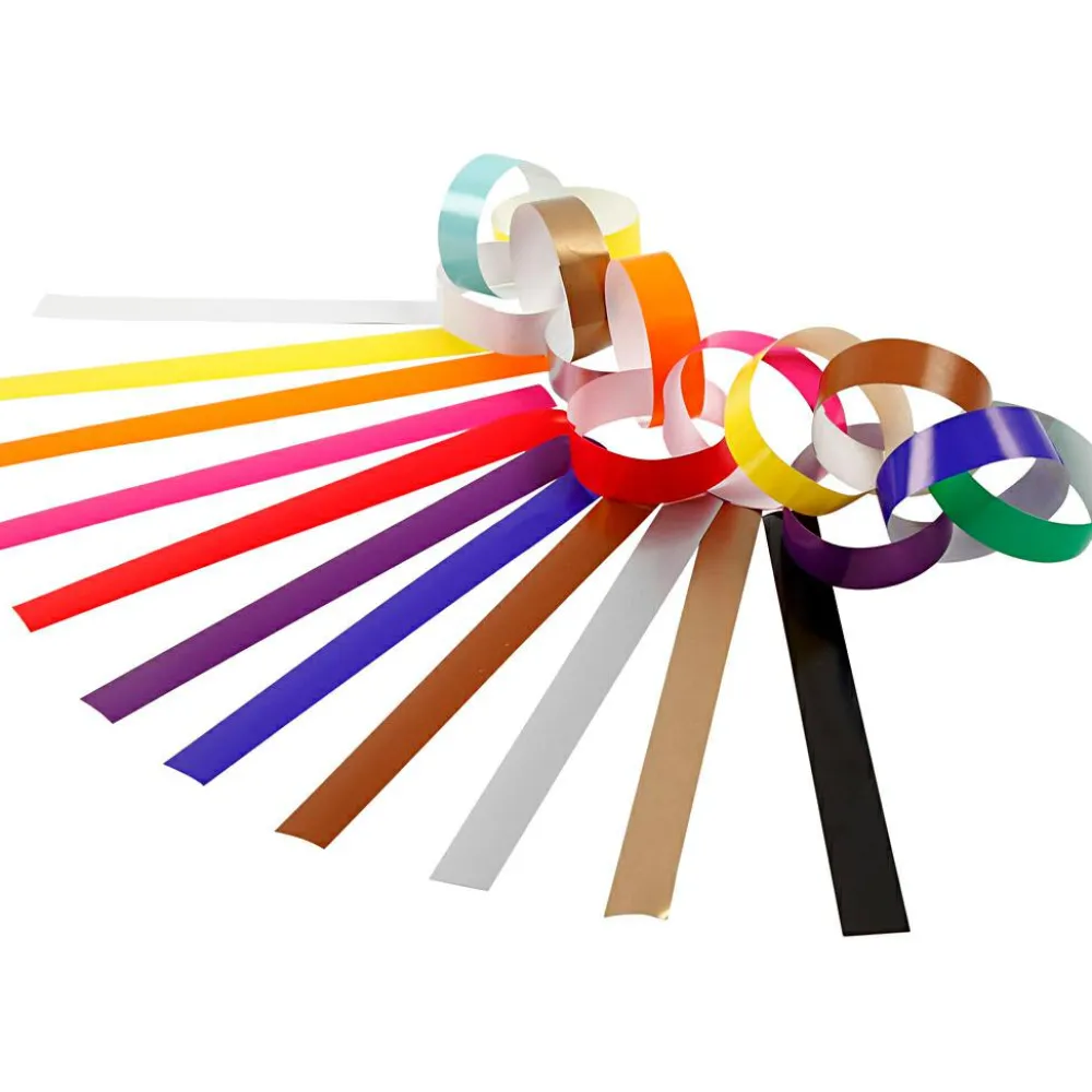 Hot Creativ Company Guirlandestrimler - Ensfarvet, 400 stk.