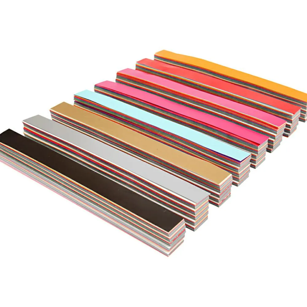 Hot Creativ Company Guirlandestrimler - Ensfarvet, 400 stk.