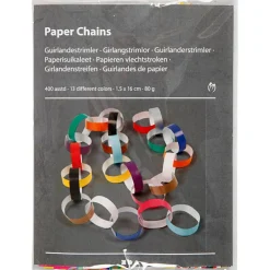 Hot Creativ Company Guirlandestrimler - Ensfarvet, 400 stk.