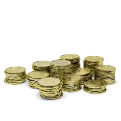 Discount Guldmønter i plastic, 72 stk.
