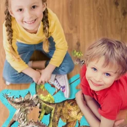 Discount Gulvpuslespil m. 120 brikker - Dinosaurer