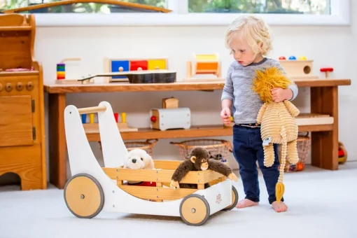 Clearance Kinderfeets Gåvogn - Hvid