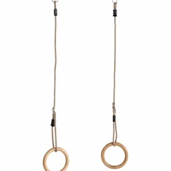 Online Gymnastikringe i træ - PP-reb - Ø14,5 cm