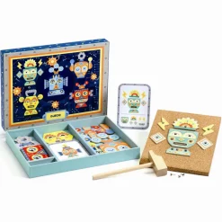 Outlet Djeco Hammer & søm bræt - Robotter