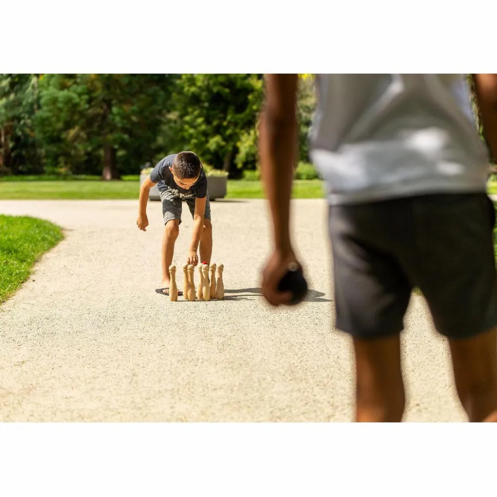Clearance Havespil - Bowling (sort/rød)