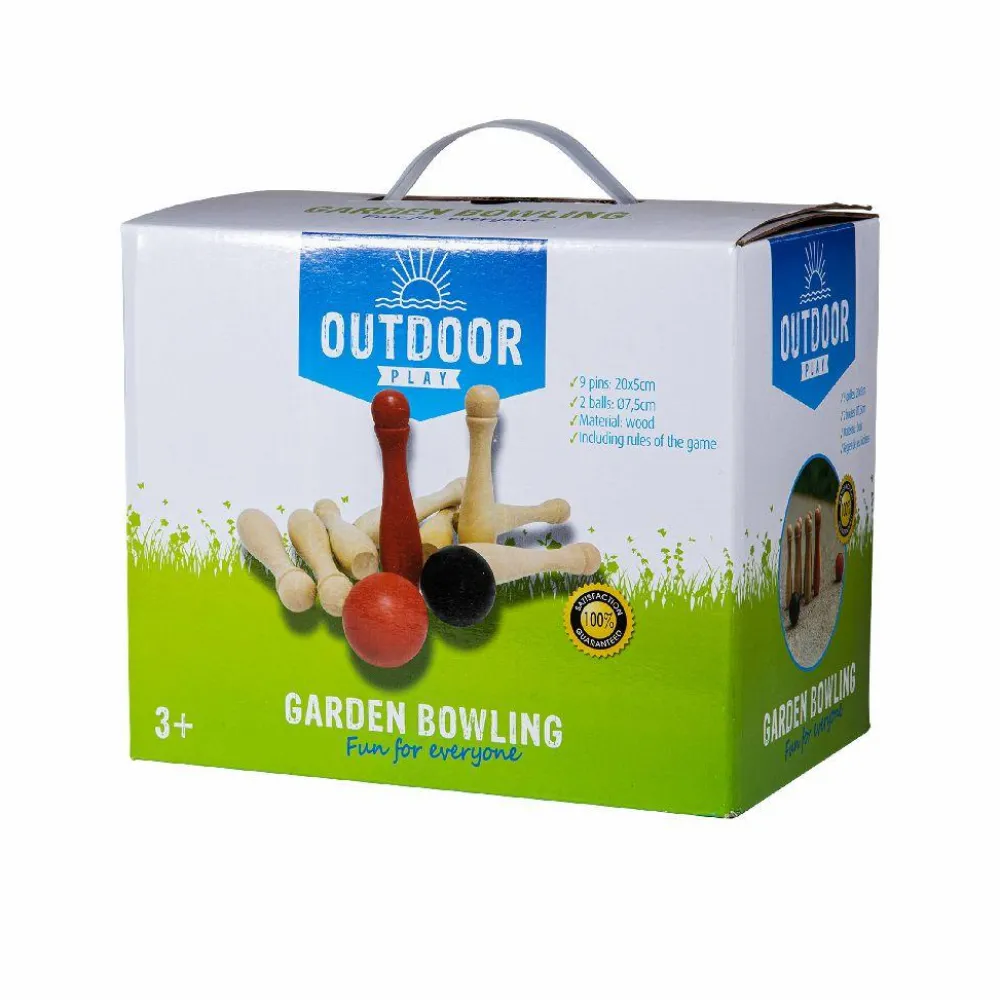 Clearance Havespil - Bowling (sort/rød)