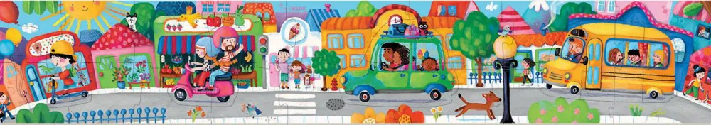 New educa Historie puslespil m. 26 brikker - Køretøjer