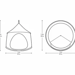 Discount Hængehus Ø150 cm - Sand