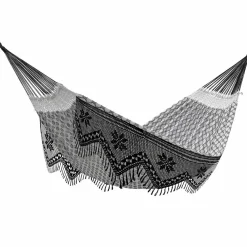 Clearance Hængekøje dobbelt (bomuld) - Luxo m. frynser