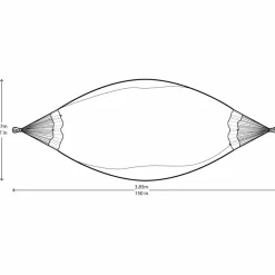 Clearance Hængekøje dobbelt (bomuld) - Luxo m. frynser