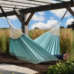 Outlet Hængekøje dobbelt (polyester) - Aqua