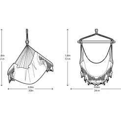 Best Hængekøjestol single - Watermelon