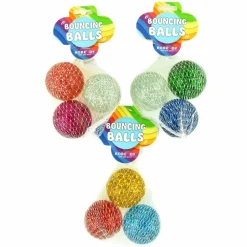 New Hoppebolde Ø 4,5 cm - Glitter, 3 stk