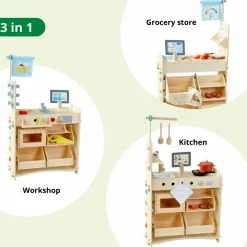 New Haba 3-i-1 legestation - Køkken, butik & værksted