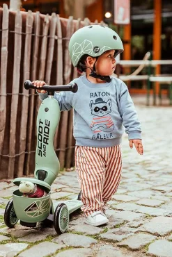 Outlet Scoot & Ride 2-in-1 - Highwaykick 1 Lifestyle - Green lines