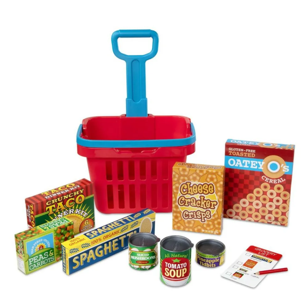 Outlet Melissa & Doug Indkøbskurv med håndtag og hjul