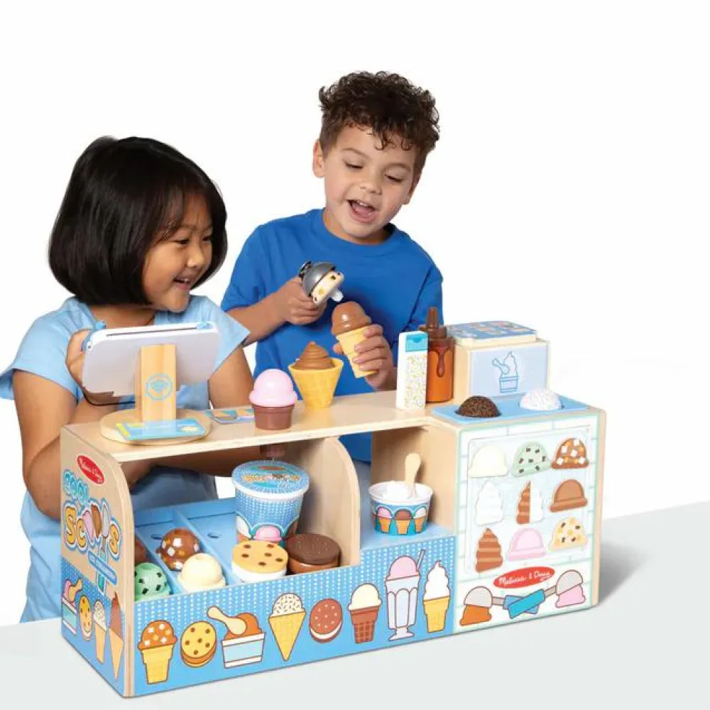 New Melissa & Doug Iskiosk af træ, 42 dele