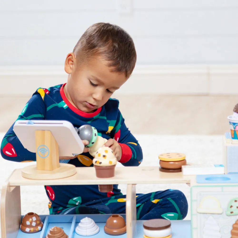 New Melissa & Doug Iskiosk af træ, 42 dele