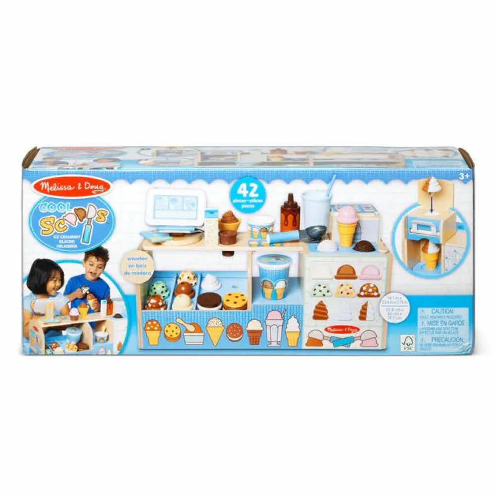 New Melissa & Doug Iskiosk af træ, 42 dele