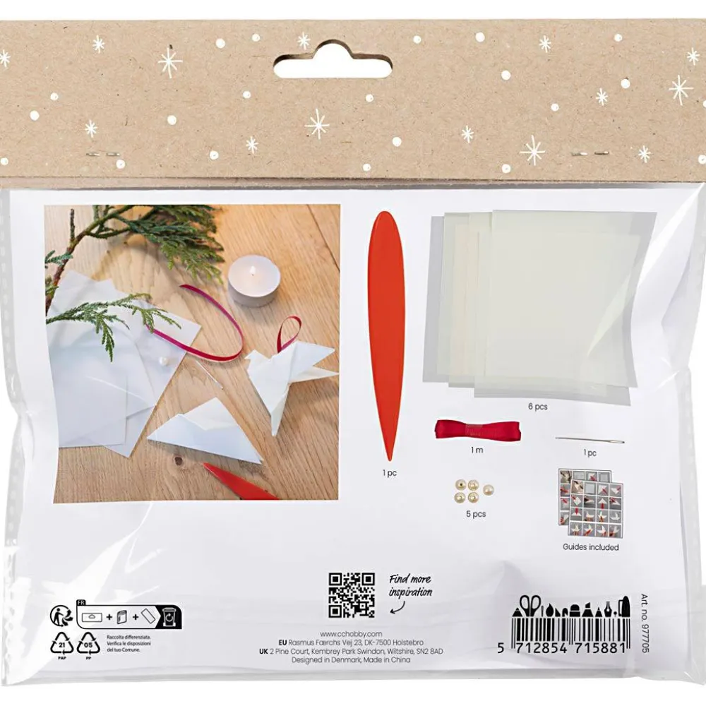 Clearance Creativ Company Julepose - Julepynt af origami