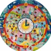 eeBoo Jumbo puslespil m. 25 brk - Døgnets timer