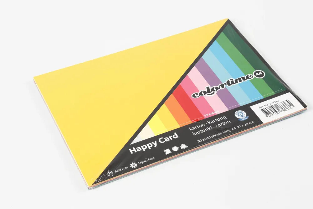 Best Creativ Company Karton A4 - Forårsfarver, 30 ass. ark